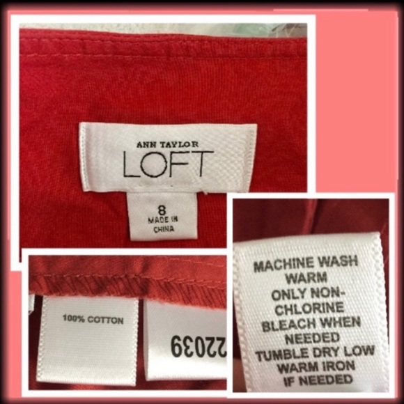 Ann Taylor LOFT Rust Pleated & Belted Skater Skirt, [Sz 8] - Picture 8 of 11